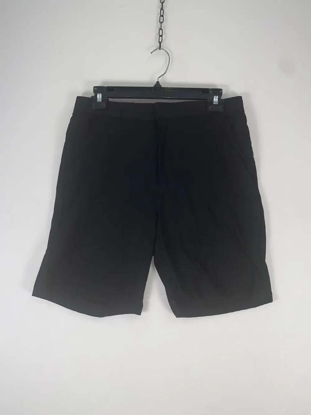Essex Crossing Shorts Mens 31 Black Chino Elastic Waist Stretch Casual